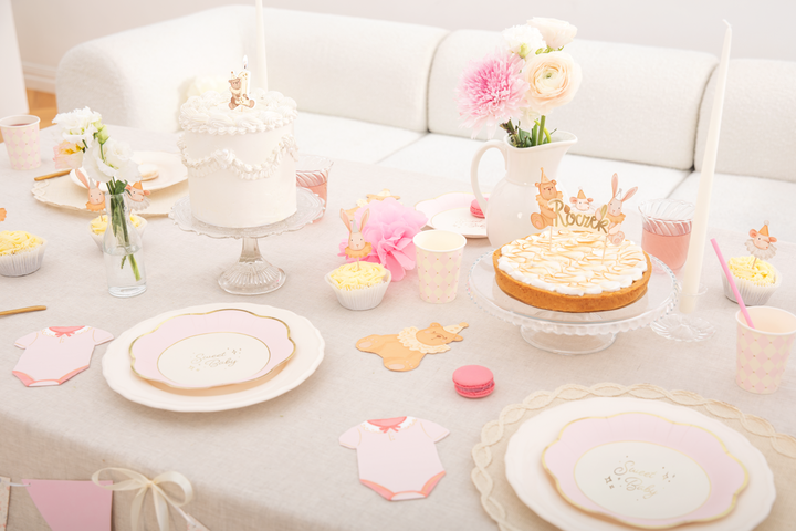 Kubek w romby różowe Baby 220ml 6szt.