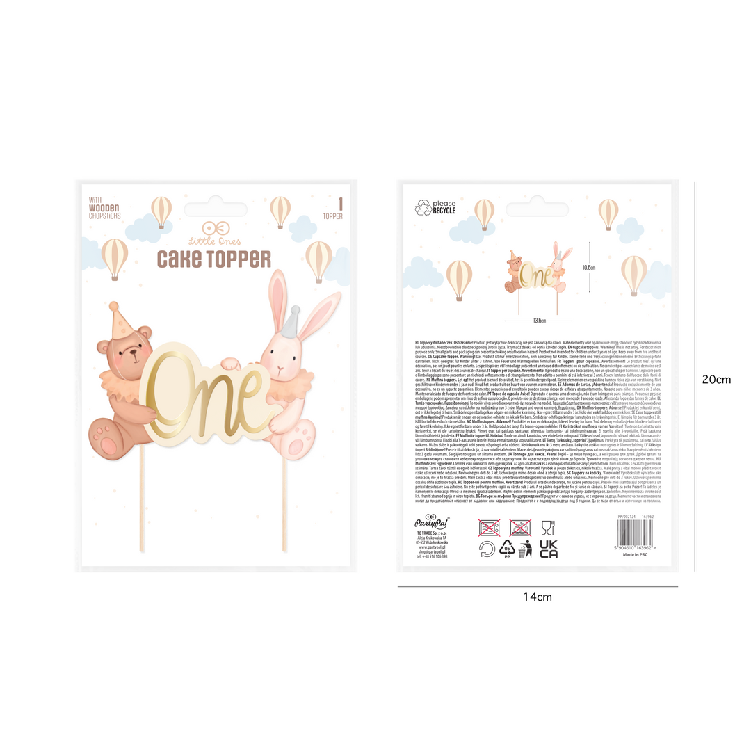Topper Miś Królik Baby 1szt.
