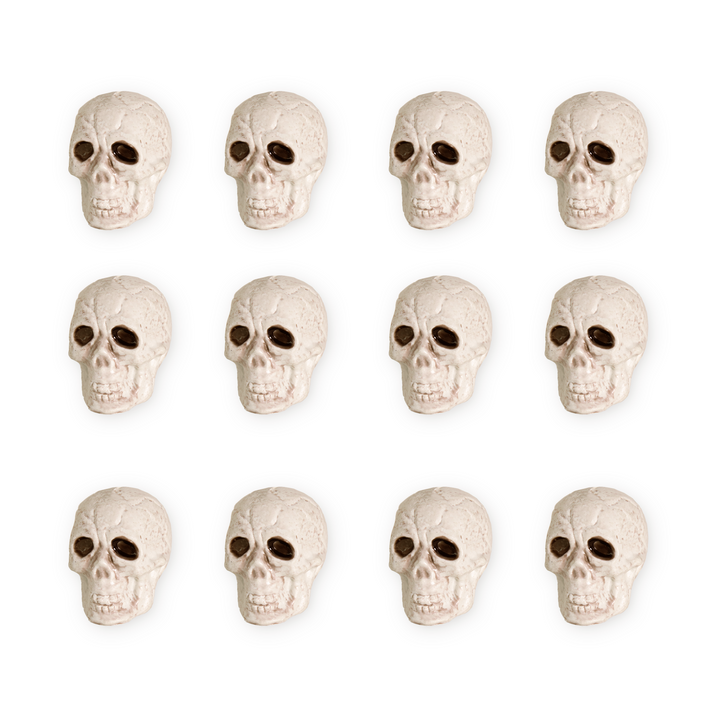 Halloween dekoracja Czaszki 12 szt.