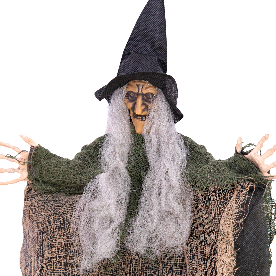 Dekoracja Halloween wisząca Straszna Czarownica