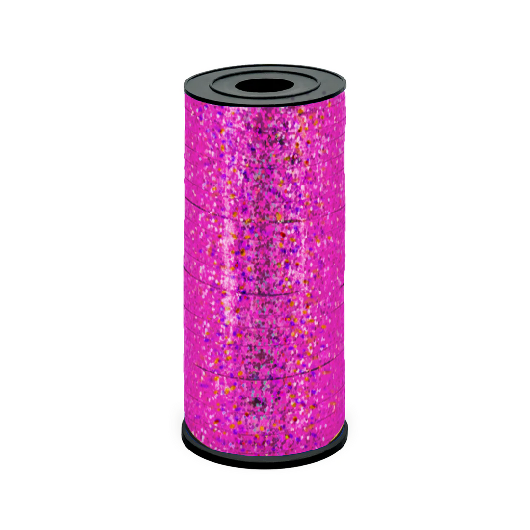 Holografisches Kunststoffband, dunkelrosa, 92 m