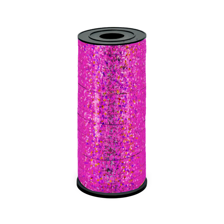 Holografisches Kunststoffband, dunkelrosa, 92 m