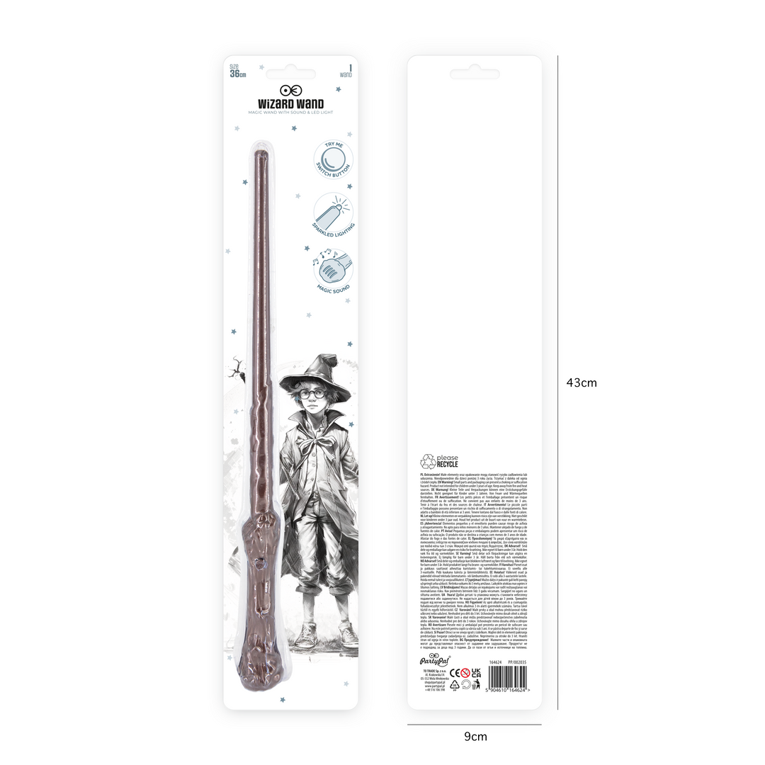 Różdżka z efektem świetlnym i dźwiękowym 36 cm