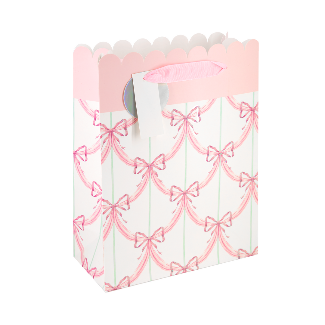 Torebki na prezenty kokardki pastelowe duże