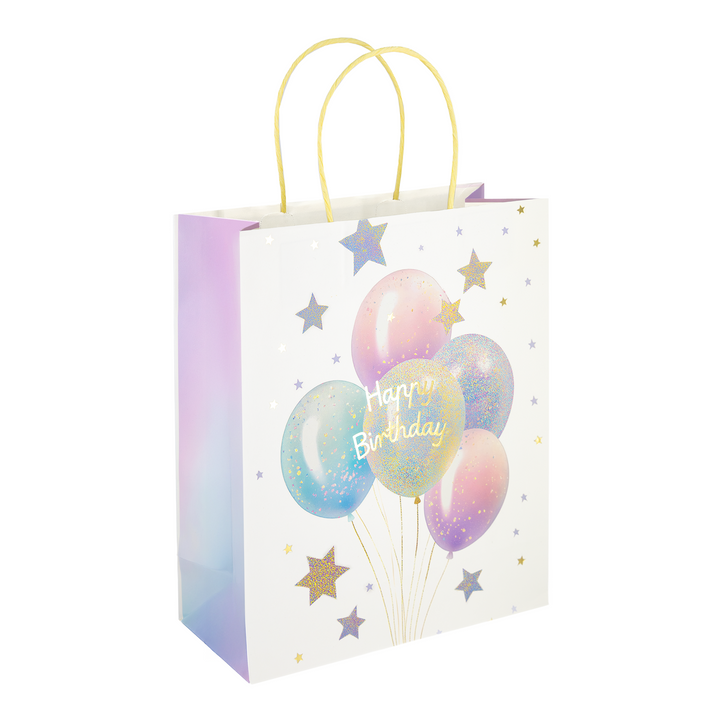 Torebki na prezenty Happy Birthday Serduszka Balony Motylki Gwiazdki duże