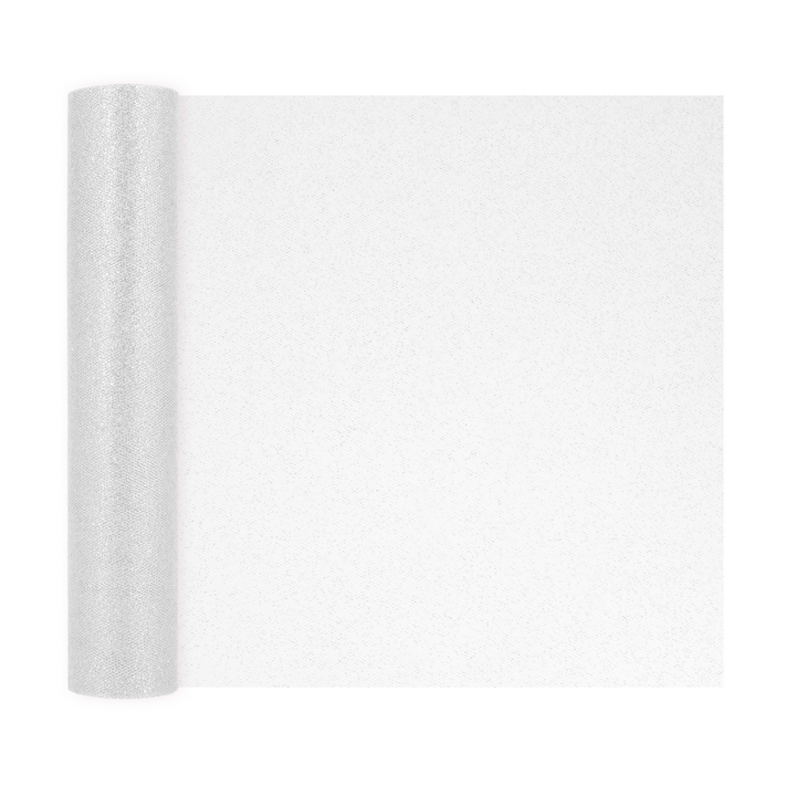 Tiul brokatowy srebrny 0,3x9m