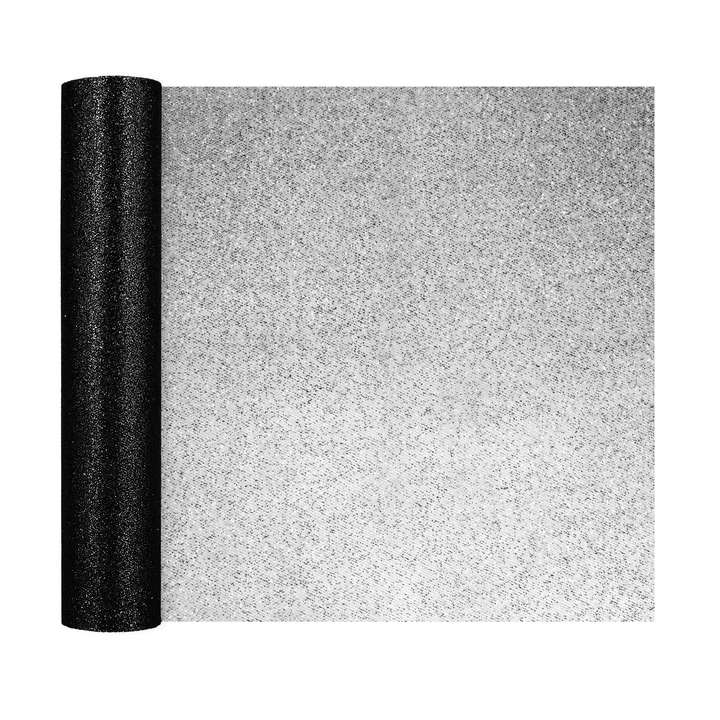 Tiul brokatowy czarny 0,3x9m