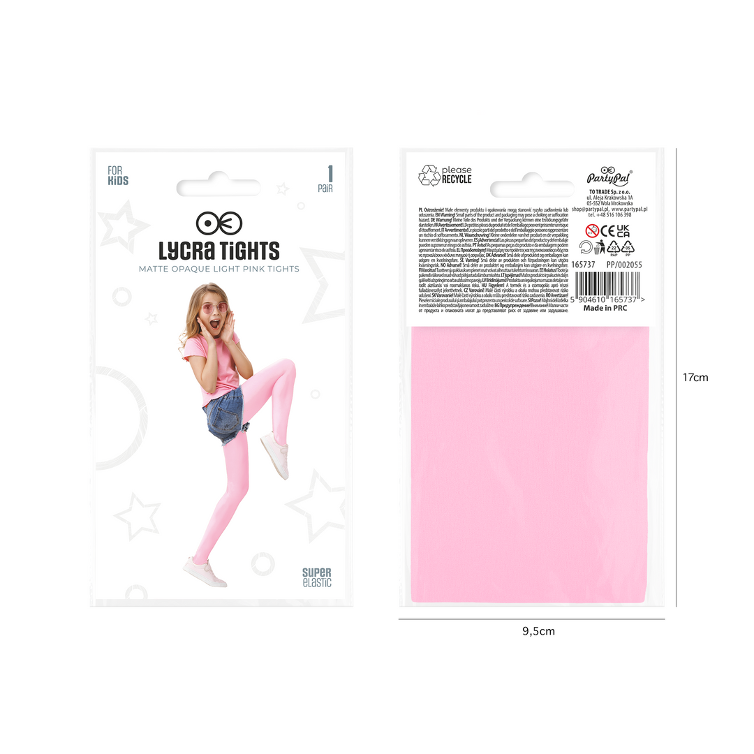 Rajstopy dziecięce jasnoróżowe