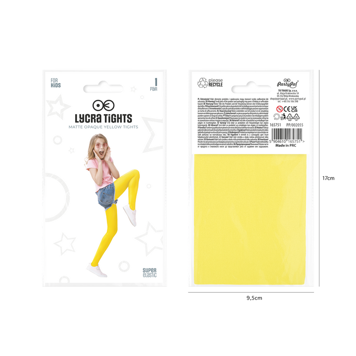 Rajstopy dziecięce żółte