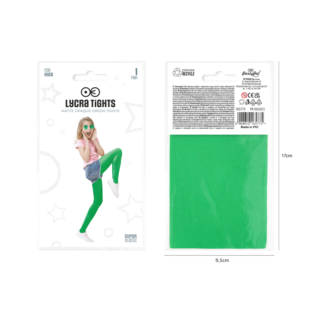 Rajstopy dziecięce zielone