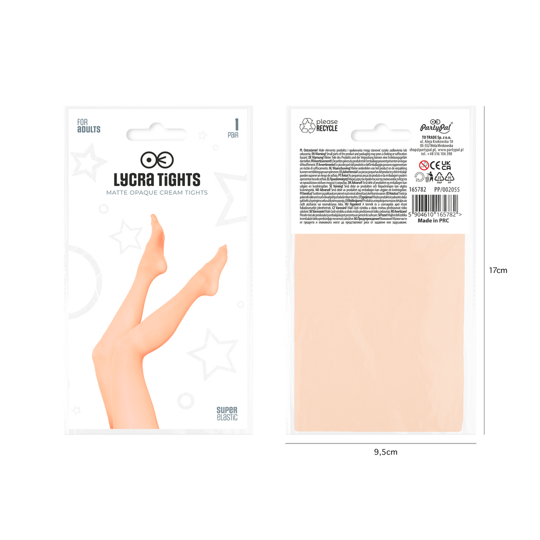 Rajstopy damskie kremowe