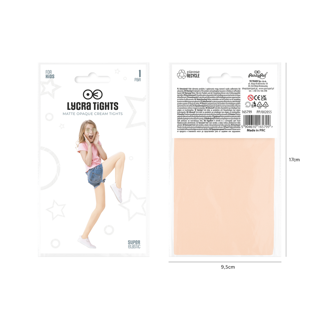 Rajstopy dziecięce kremowe