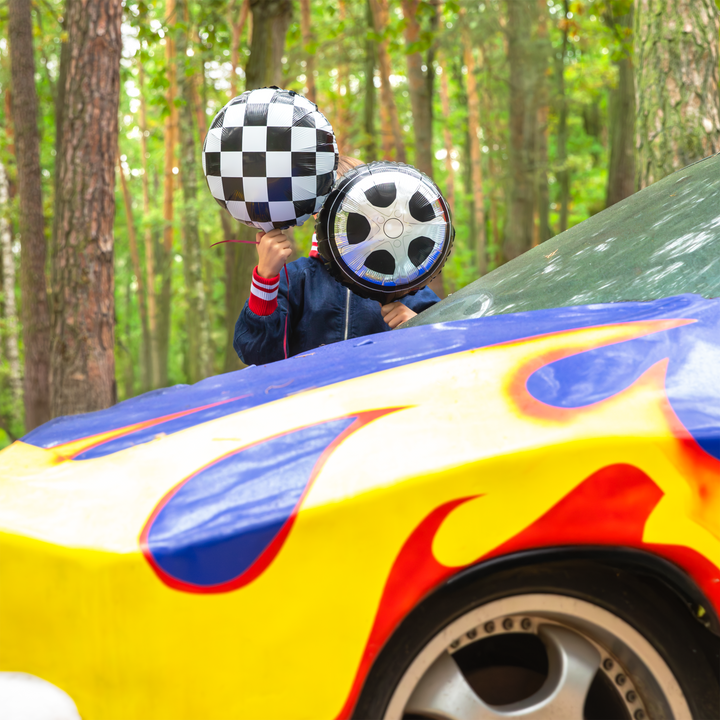 Balon foliowy Racing Car Flaga w szachownicę