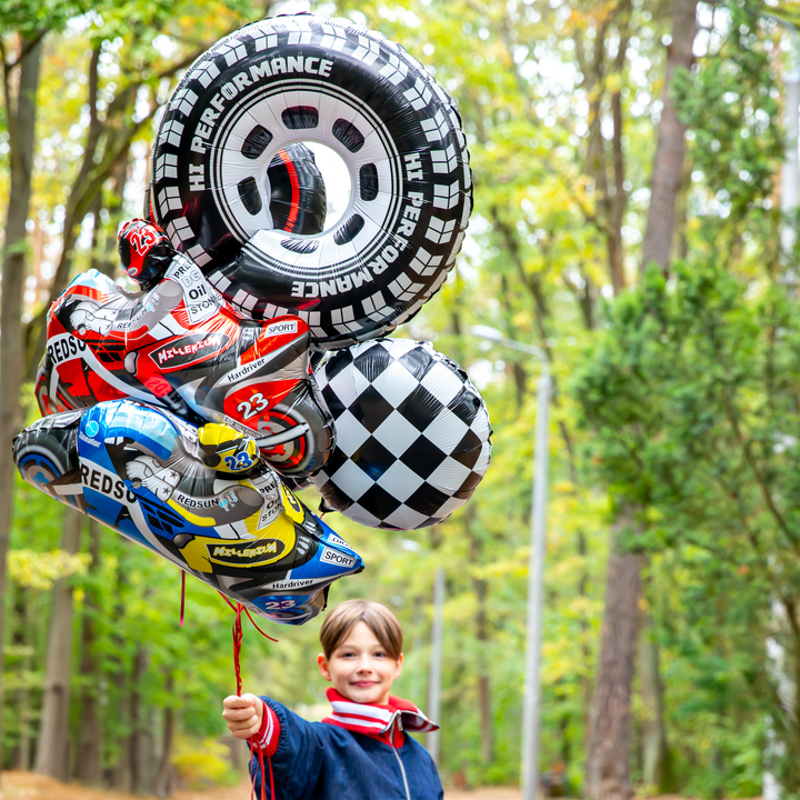 Balon foliowy Racing Car Flaga w szachownicę