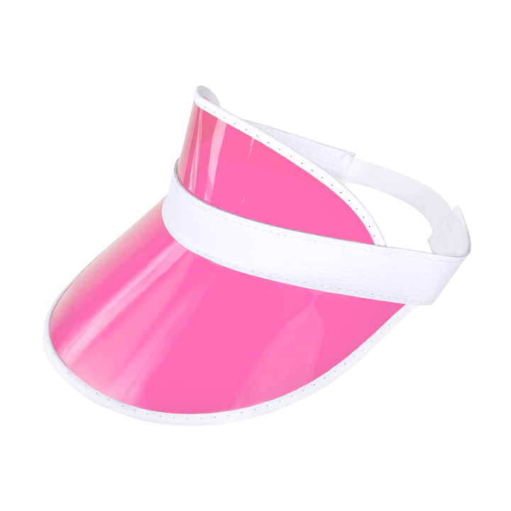 Daszek przeciwsłoneczny przezroczysty różowy