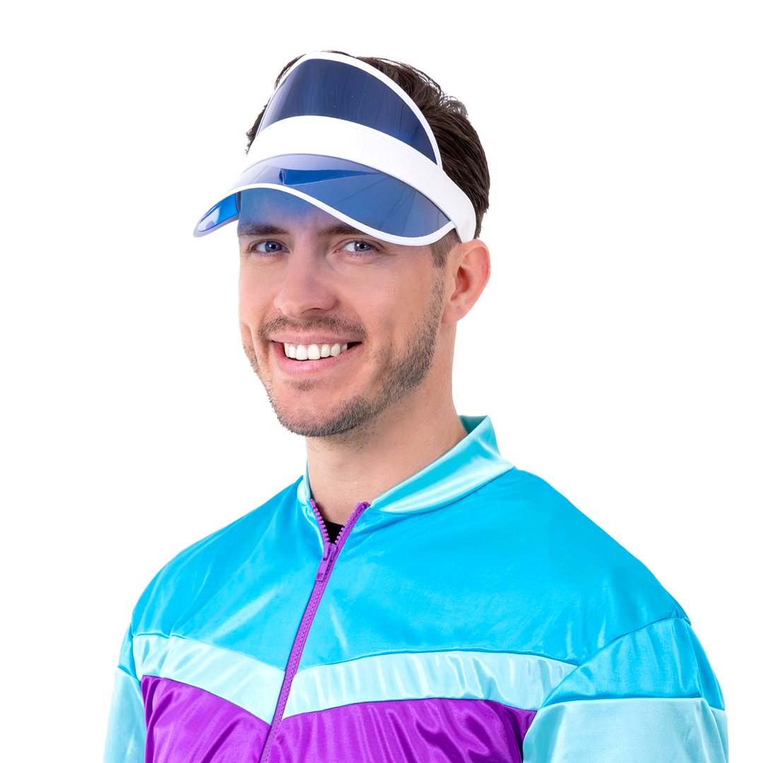 Daszek przeciwsłoneczny przezroczysty niebieski