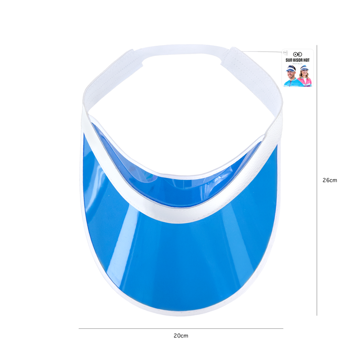 Daszek przeciwsłoneczny przezroczysty niebieski