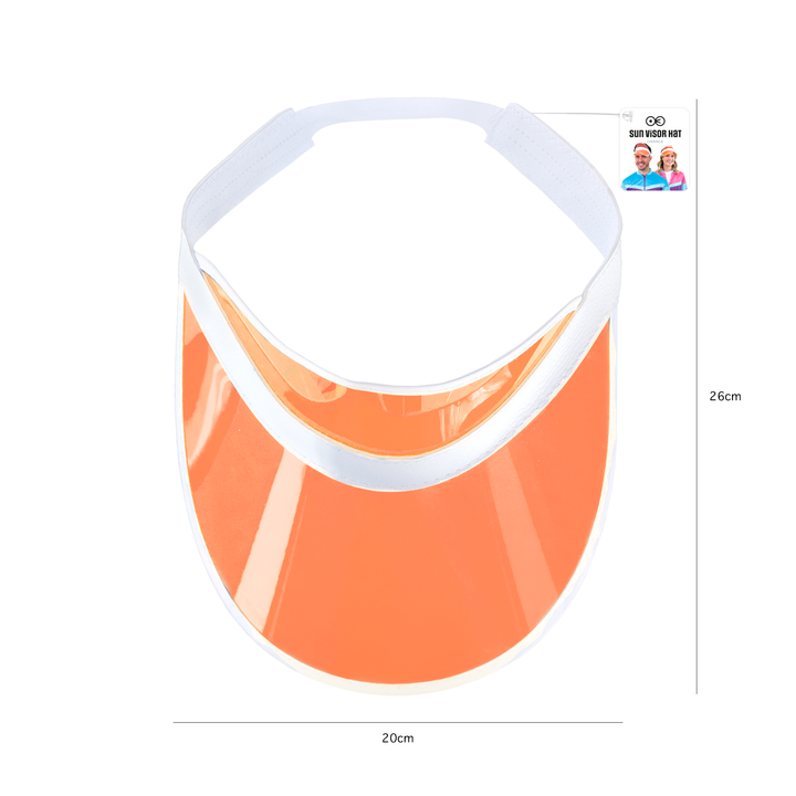 Daszek przeciwsłoneczny przezroczysty pomarańczowy