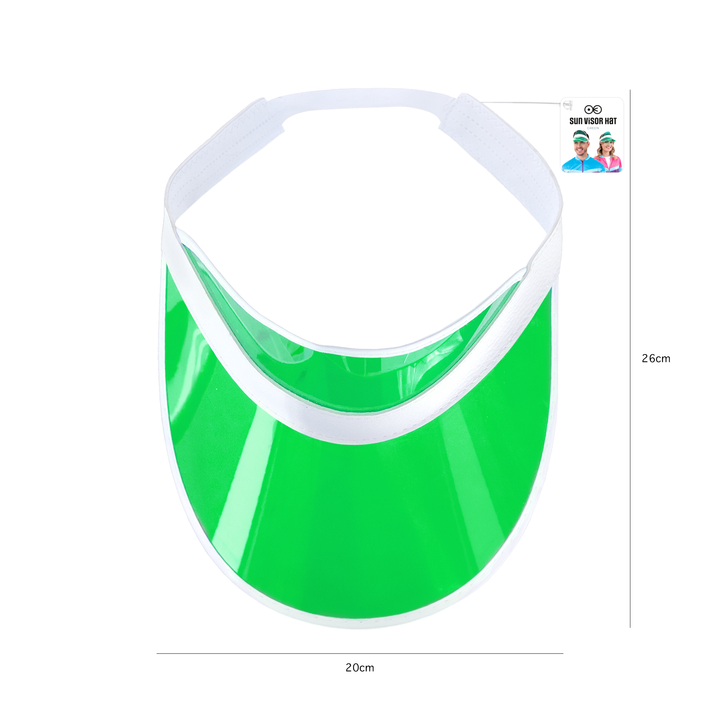 Daszek przeciwsłoneczny przezroczysty zielony