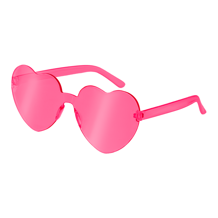 Imprezowe okulary Serca fuksja