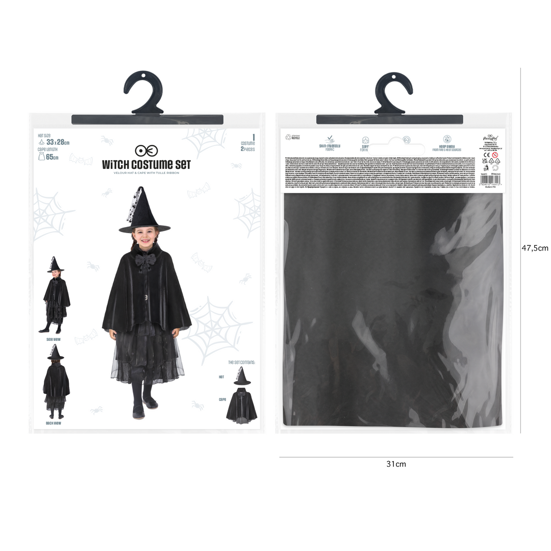Strój Czarodziejki czarny