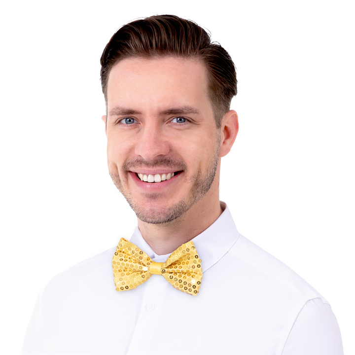 Mucha cekinowa złota