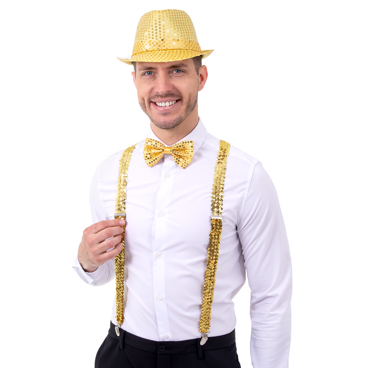 Mucha cekinowa złota