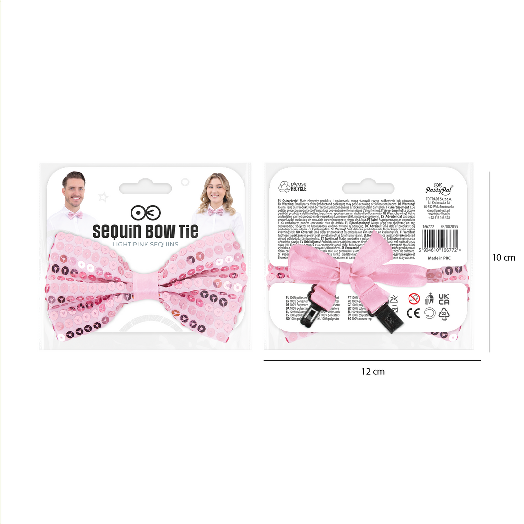 Mucha cekinowa jasny róż