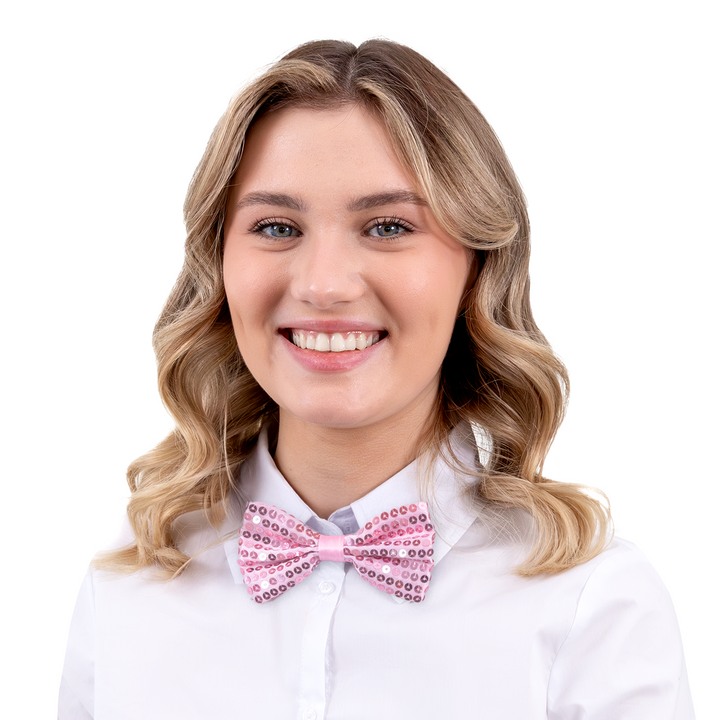 Mucha cekinowa jasny róż