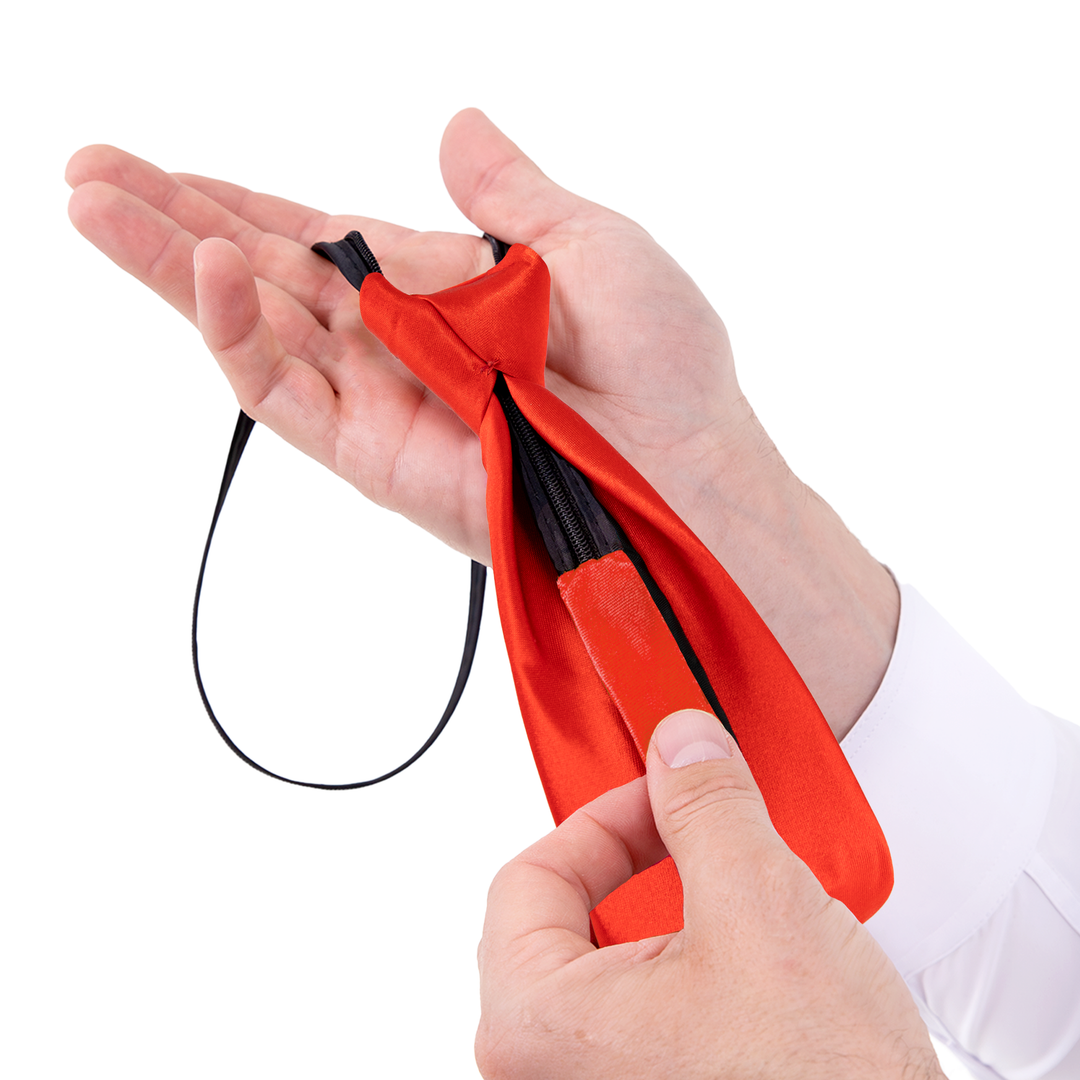 Krawat satynowy czerwony