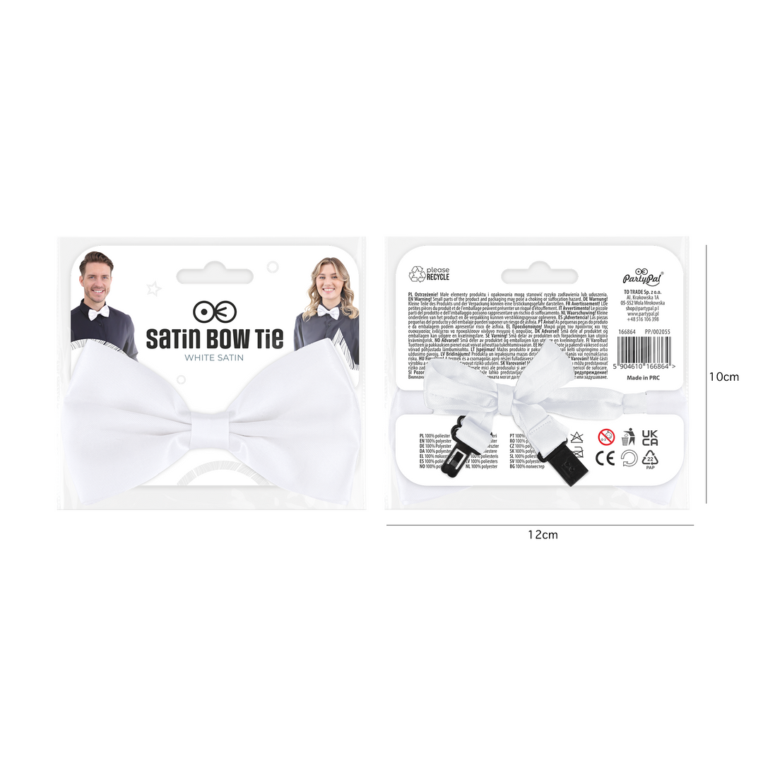 Mucha satynowa biała