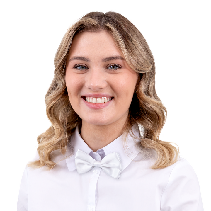 Mucha satynowa biała