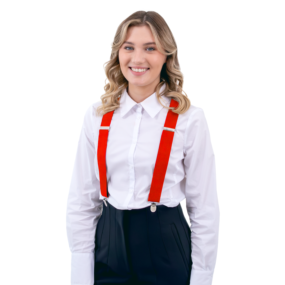 Szelki do spodni czerwone