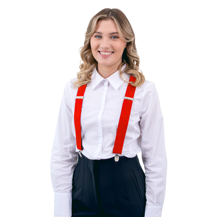 Szelki do spodni czerwone