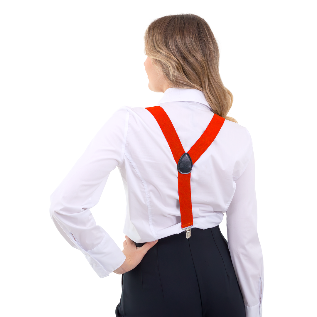 Szelki do spodni czerwone