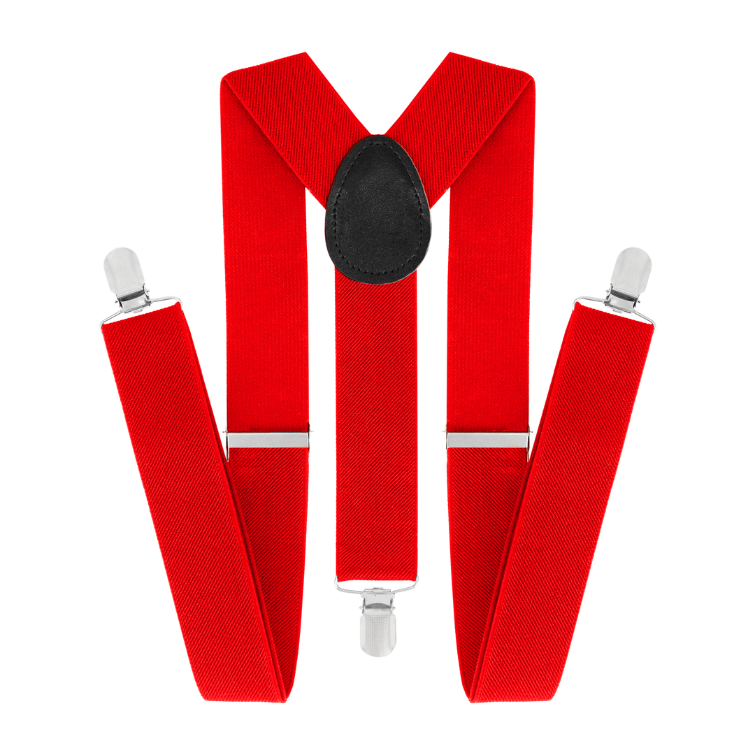 Szelki do spodni czerwone