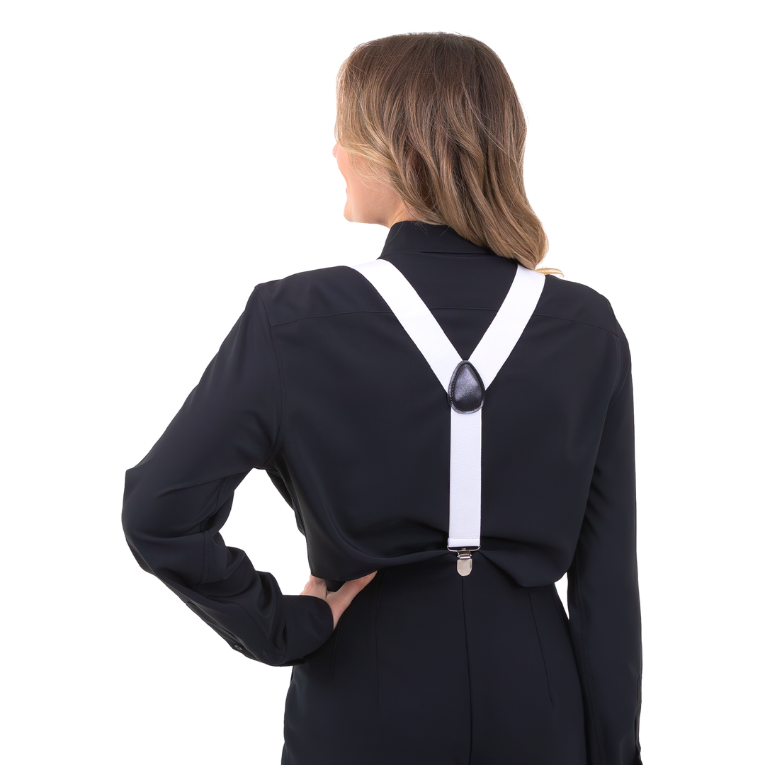 Szelki do spodni białe