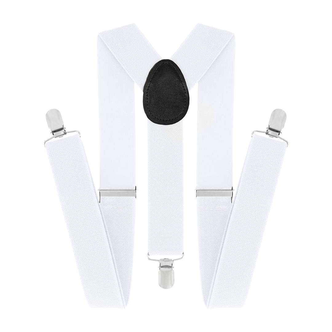 Szelki do spodni białe