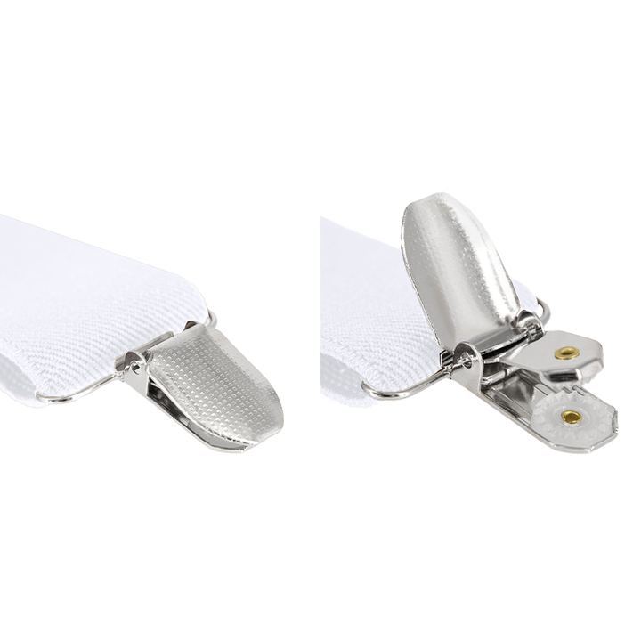 Szelki do spodni białe