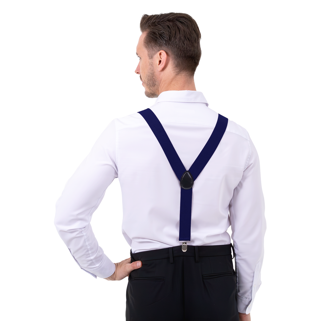 Szelki do spodni granatowe