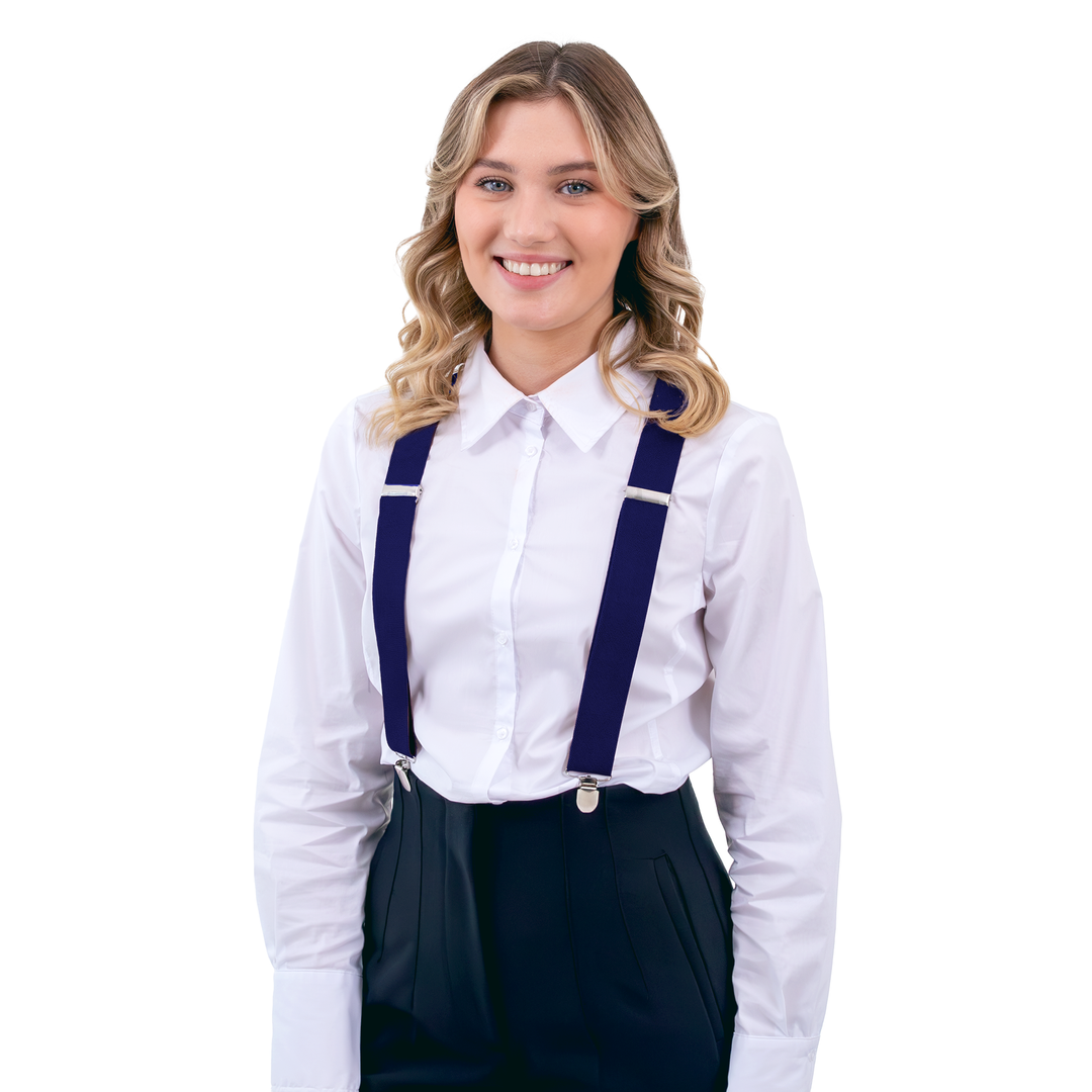 Szelki do spodni granatowe