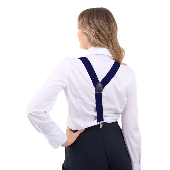 Szelki do spodni granatowe