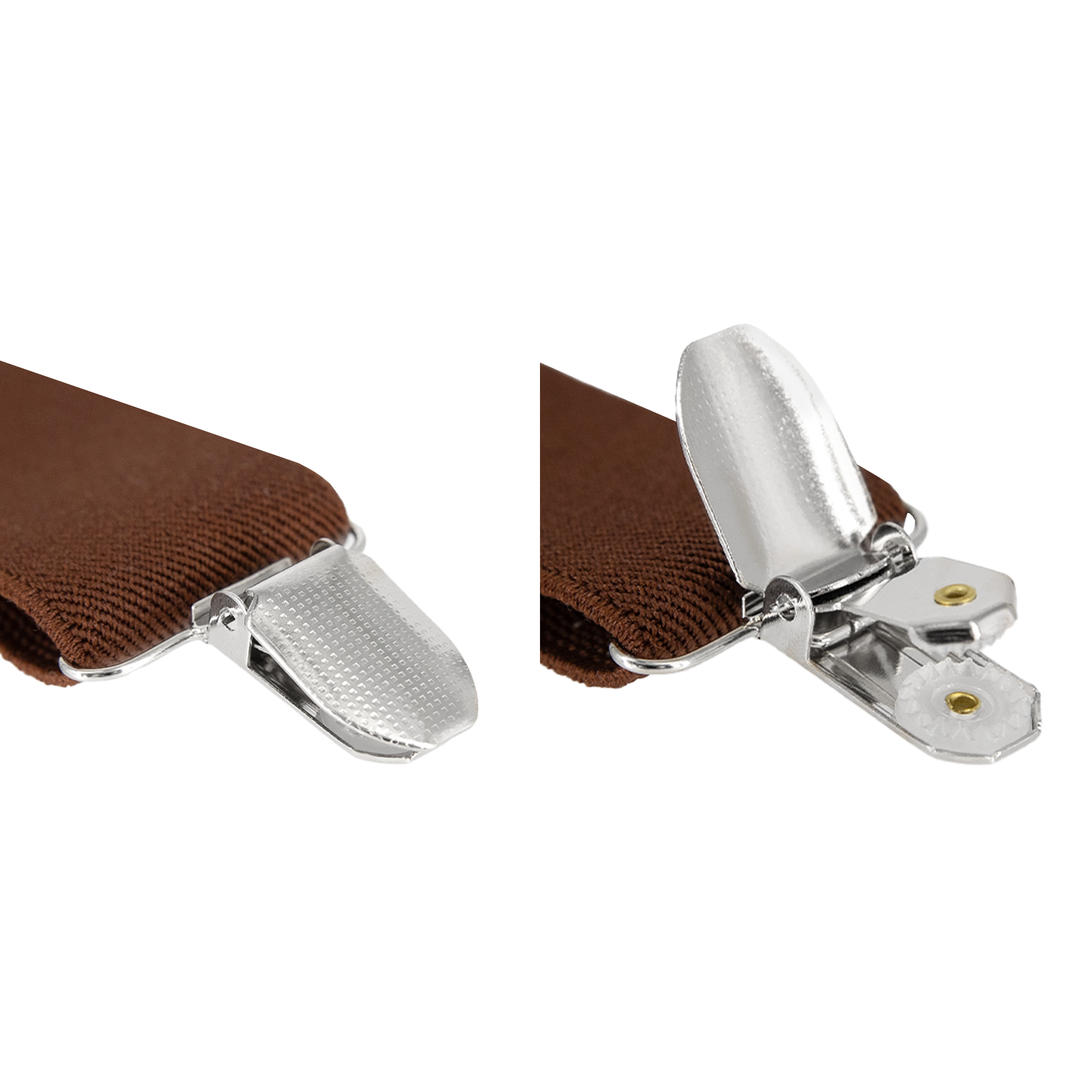 Szelki do spodni brązowe