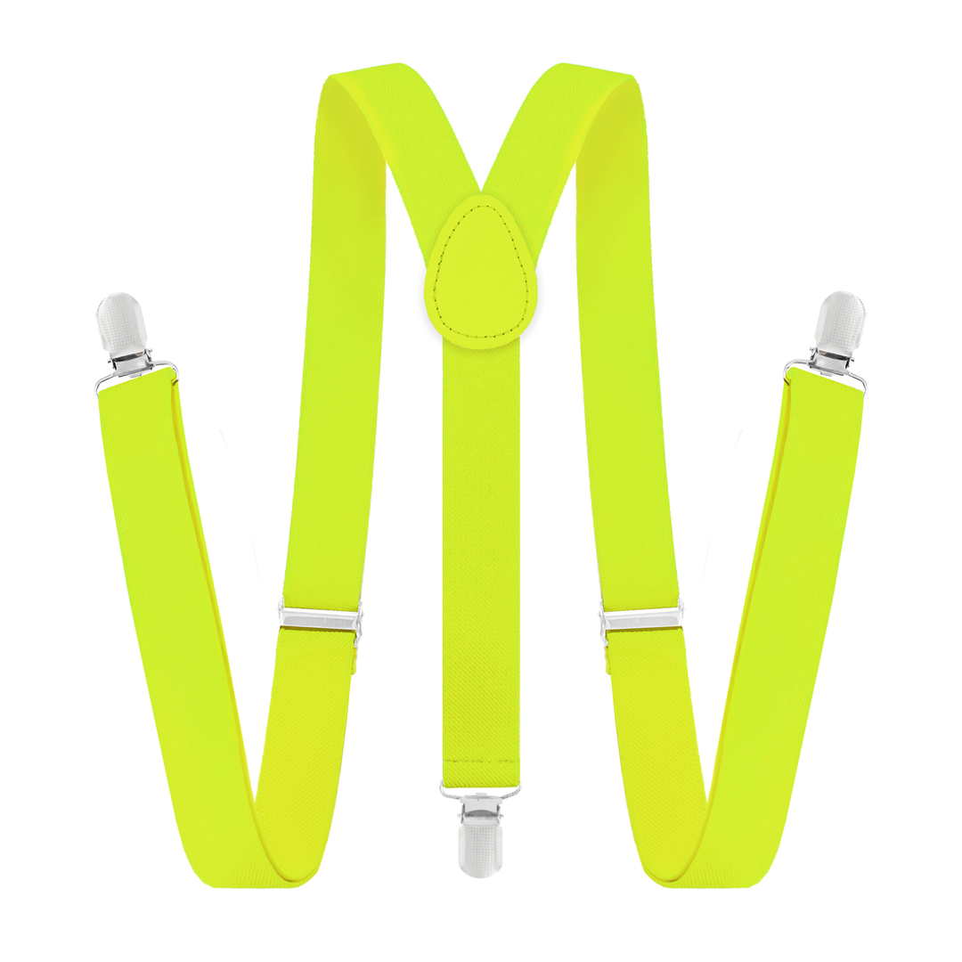 Szelki do spodni neonowe żółte