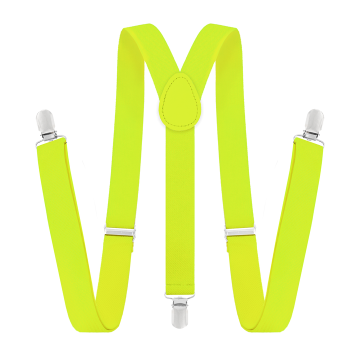 Szelki do spodni neonowe żółte