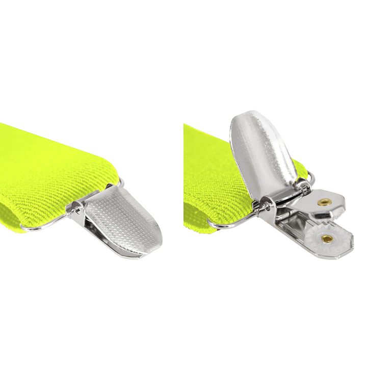 Szelki do spodni neonowe żółte