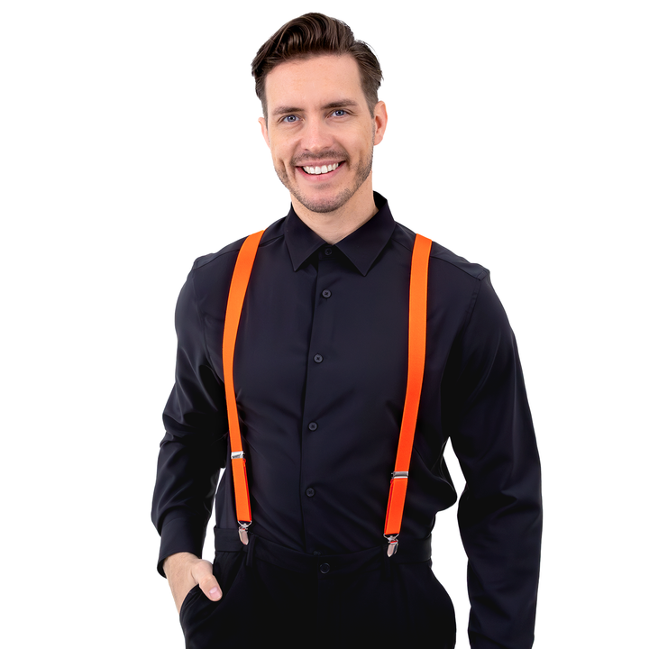 Szelki do spodni neonowe pomarańczowe