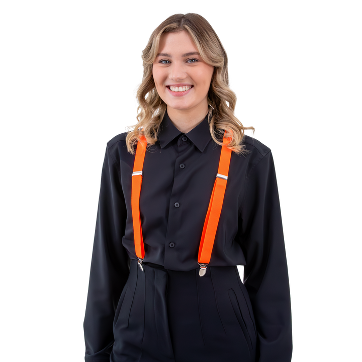 Szelki do spodni neonowe pomarańczowe