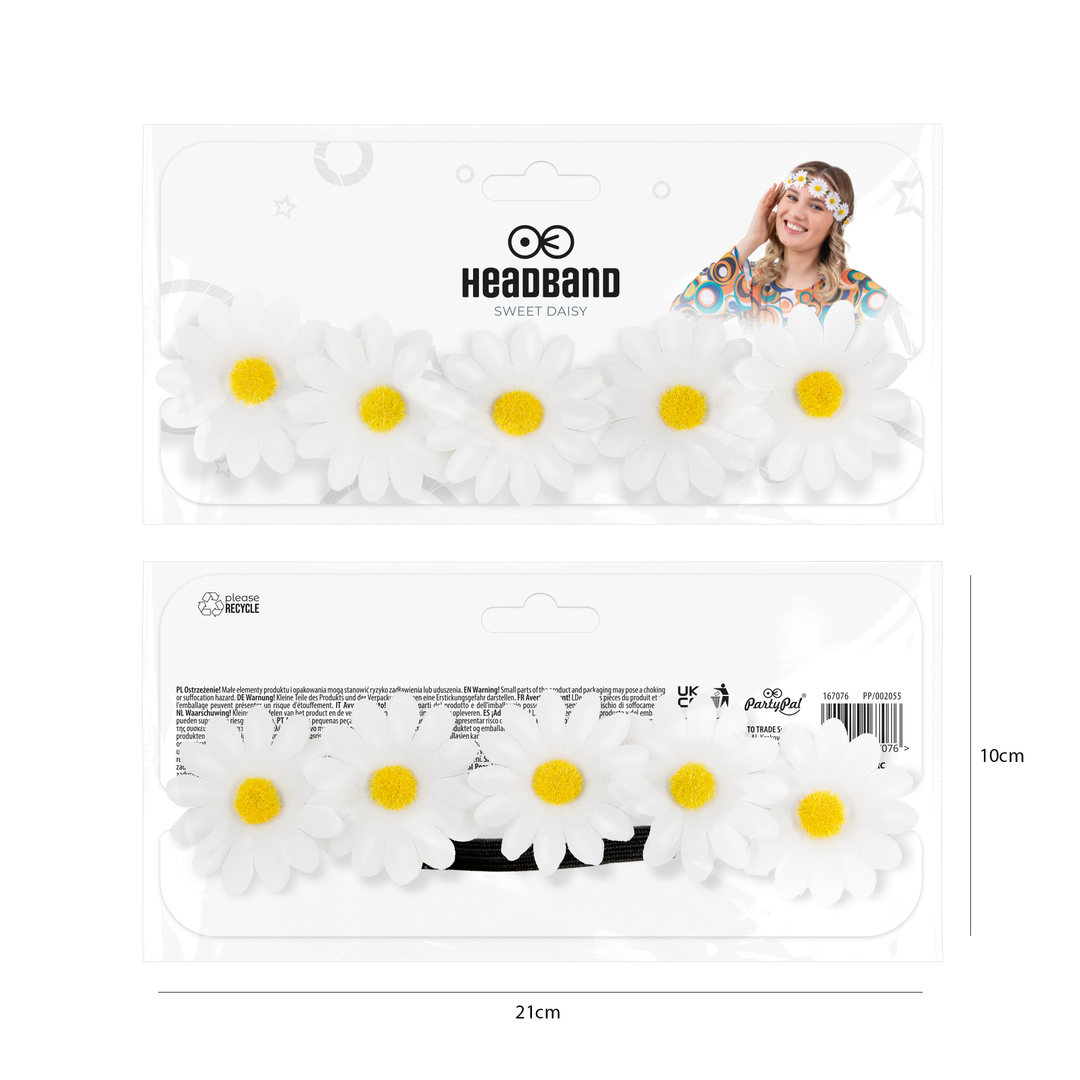 Opaska na głowę Stokrotki