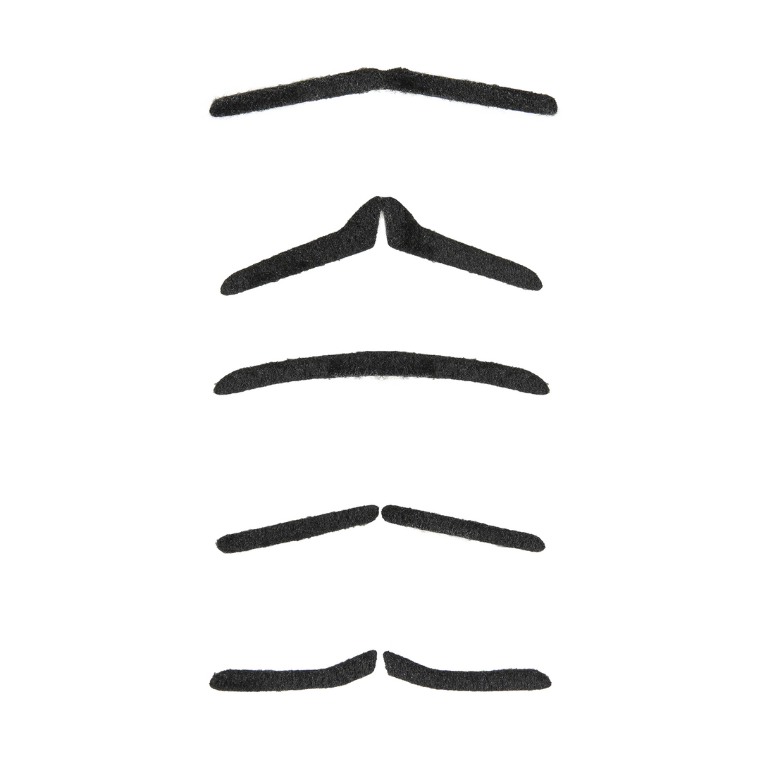 Sztuczne wąsy czarne zestaw 5 szt.